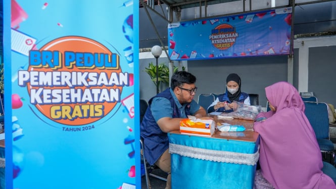 BRI Peduli menyelenggarakan Layanan Pemeriksaan Kesehatan Gratis