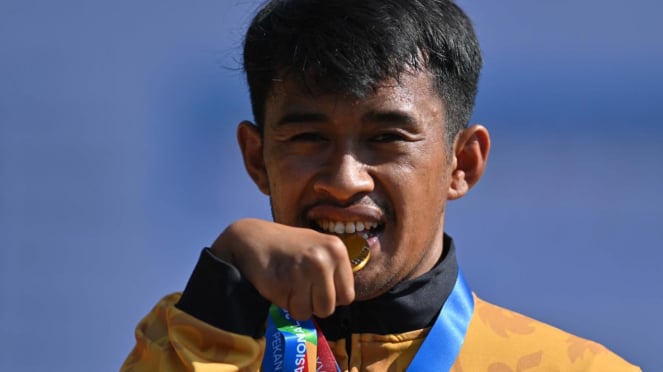 O corredor de Java Central Ammar Hudzaifa ganhou a medalha de ouro Peparnas 2024