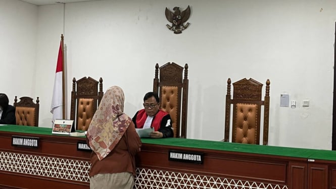 Situasi sidang di PN Bekasi, Senin (7/10/2024)