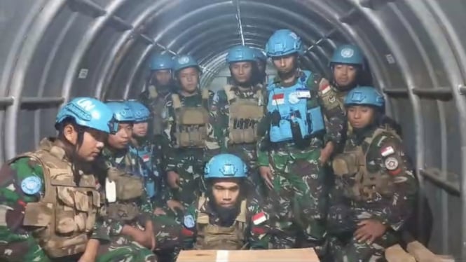 VIVA Militer: Satgas Yonmek TNI Konga XIII-UNIFIL di Shalter Lebanon Selatan