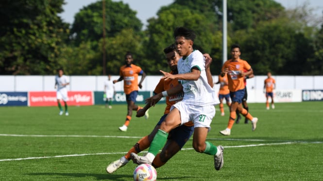 Dejan FC vs PSMS Medan, di Stadion Kera Sakti, Kota Tangerang Selatan.(dok PSMS Medan)