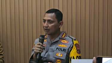 O chefe da polícia metropolitana de Tangerang, Paul Zain Dwi Nugroho, fez uma declaração à imprensa