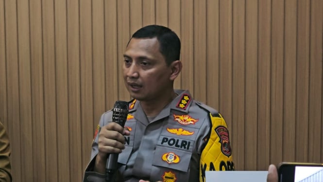 Kapolres Metro Tangerang Kota Kombes Pol Zain Dwi Nugroho saat berikan keterangan pers