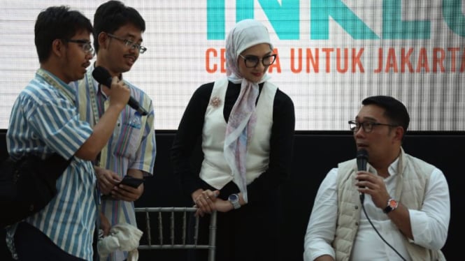 Cagub Jakarta nomor urut 1 Ridwan Kamil alias RK.