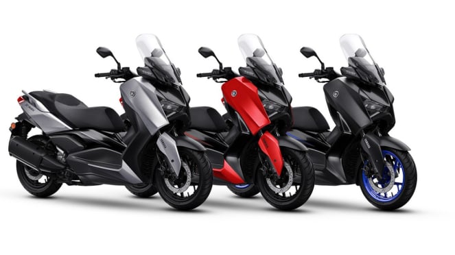 Yamaha Xmax está asociado con nuevos colores y gráficos conectados 