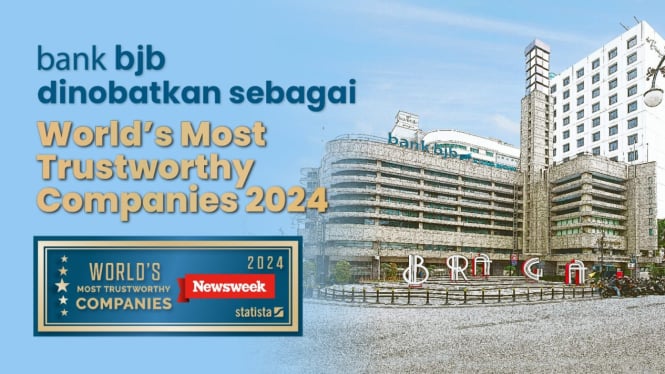 bank bjb dinobatkan sebagai World's Most Trustworthy Companies 2024