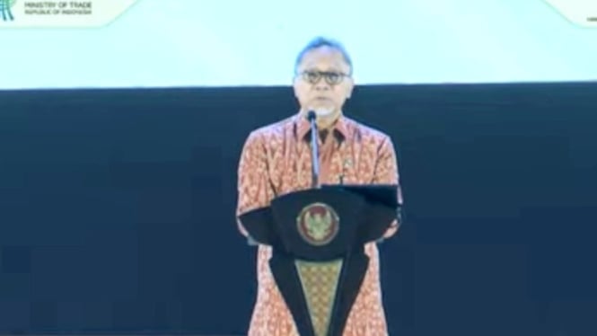 Menteri Perdagangan Zulkifli Hasan di Acara Trade Expo Indonesia (TEI)