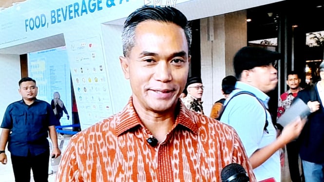 Ketua Umum Kadin Indonesia, Anindya Bakrie, saat ditemui di acara Trade Expo Indonesia (TEI) ke-39 di ICE BSD, Tangerang, Banten, Rabu, 9 Oktober 2024