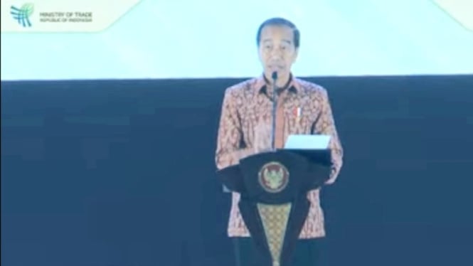 Presiden Joko Widodo (Jokowi) dalam pembukaan TEI 2024 di ICE BSD, Tangerang, Banten, Rabu, 9 Oktober 2024