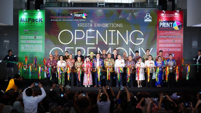 Pembukaan Pameran internasional ALLPack Indonesia dan ALLPrint Indonesia 2024