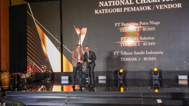 Pertamina Patra Niaga jadi national champion kategori pemasok [dok. Humas PT Pertamina Patra Niaga]