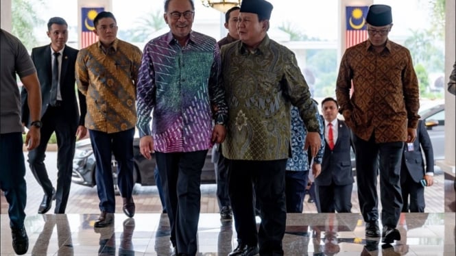 PM Malaysia dan Anwar Ibrahim Bersama Prabowo Subianto (Doc: Instagram)