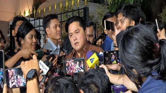 Menteri BUMN Erick Thohir di Kertanegara, Jaksel.