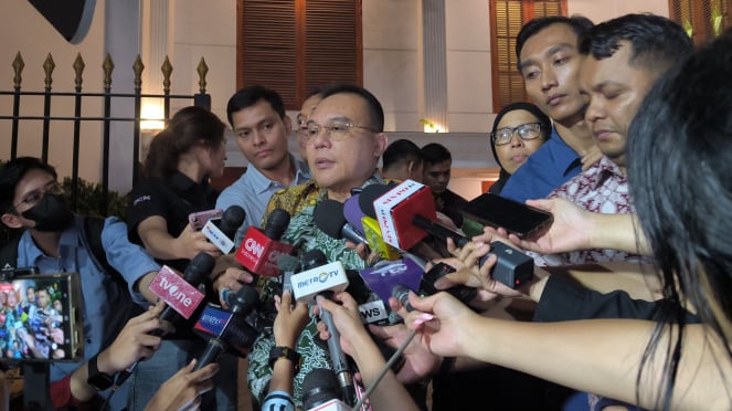 Sufmi Dasco Ahmad, presidente do Gerindra DPP Daily, em Kertanegara IV, sul de Jacarta, segunda-feira, 14 de outubro de 2024