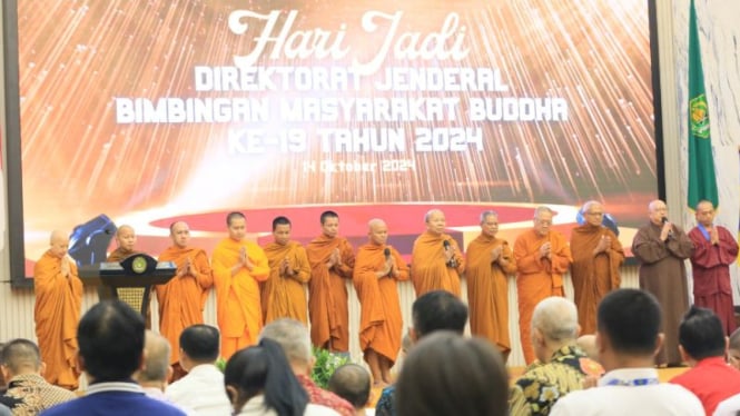 Dirjen Bimas Buddha Kementerian Agama RI memperingati hari jadi ke-19.