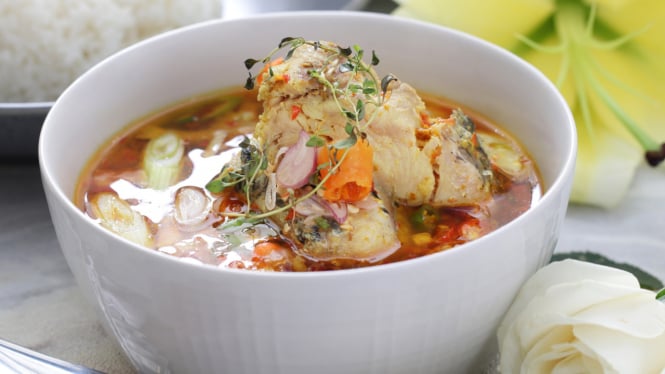 Salah satu menu soup di Thyme Diner Resto