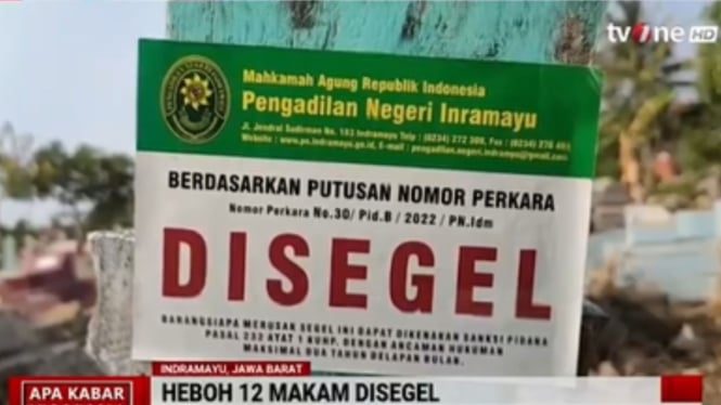 Geger! Puluhan Kuburan di Indramayu Disegel Pengadilan