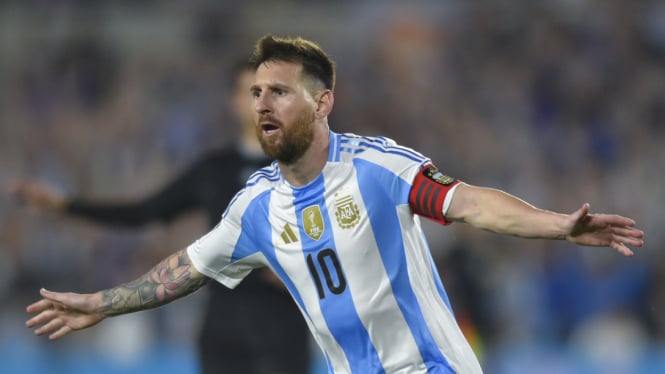 Pemain Timnas Argentina Lionel Messi