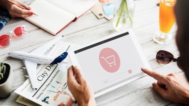 Ilustraciones de comercio electrónico.
