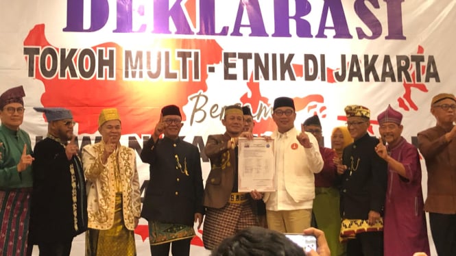 22 tokoh multi-etnik deklarasi dukungan untuk pasangan cagub-cawagub Jakarta nomor urut 01, Ridwan Kamil dan Suswono 