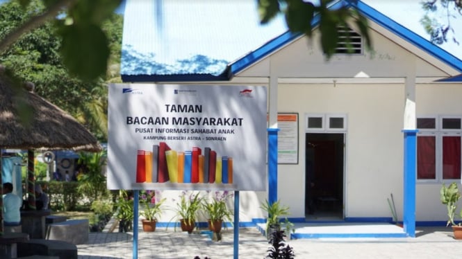 Taman Bacaan Masyarakat di Desa Sonraen