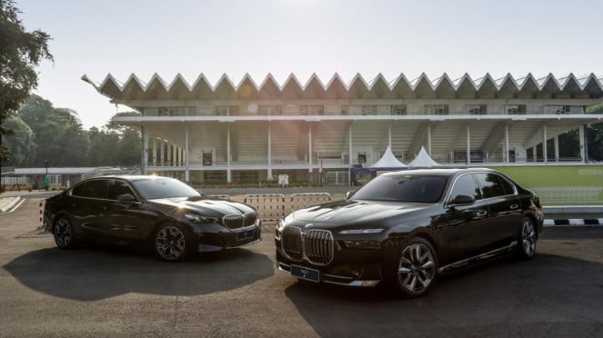 BMW COCHES ELÉCTRICES para la inauguración del presidente indonesio Prabowo Subianto