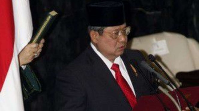 SBY wurde am 20. Oktober 2004 als 6. Präsident der Republik Indonesien vereidigt