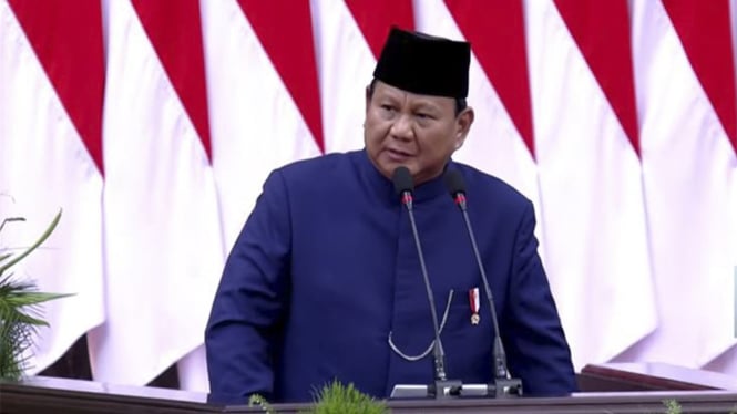 Pidato Presiden Prabowo Subianto di Pelantikan Presiden