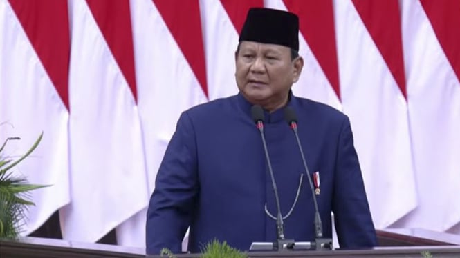 Pidato Presiden Prabowo Subianto di Pelantikan Presiden