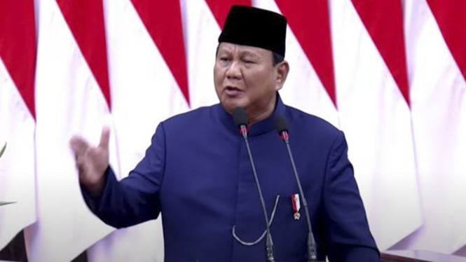 Pidato Presiden Prabowo Subianto di Pelantikan Presiden