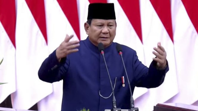 Pidato Presiden Prabowo Subianto di Pelantikan Presiden