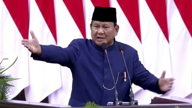 Pidato Presiden Prabowo Subianto di Pelantikan Presiden