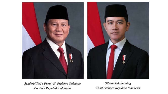 Foto Resmi Presiden dan Wakil Presiden versi 1