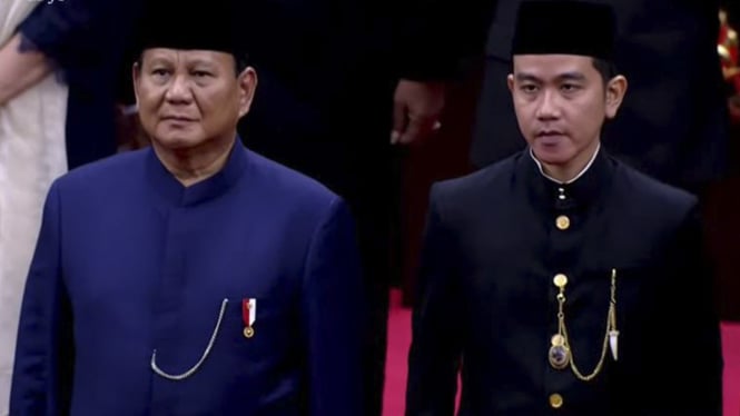 Presiden Prabowo Subianto dan Wakil Presiden Gibran Rakabuming Raka