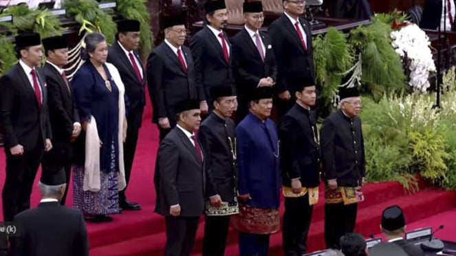 Cerimônia de posse do presidente Prabowo Subianto e do vice-presidente Gibran Rakabuming Raka