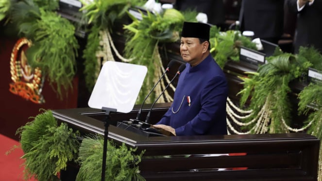 Pidato Perdana Presiden Prabowo Subianto Usai Dilantik Menjadi Presiden