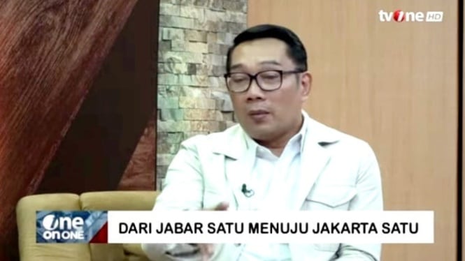 Calon gubernur Jakarta nomor urut 1 Ridwan Kamil [dok. tvOne]