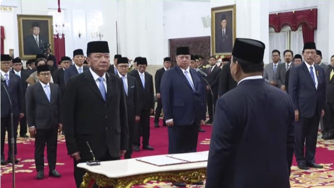 Pelantikan Menteri Kabinet Merah Putih Prabowo