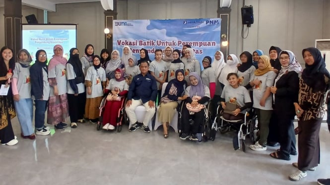 PNM dan JAMKRINDO latih kewirausahaan membatik untuk perempuan disabilitas