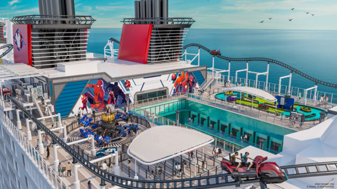 Marvel Landing en Disney Cruise Line.