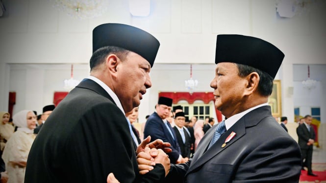 Pelantikan Menteri Kabinet Merah Putih Presiden Prabowo Subianto