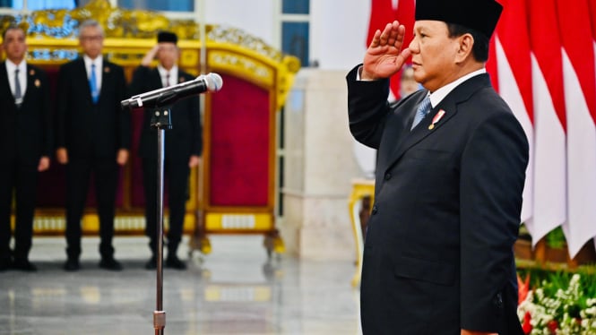 Pelantikan Menteri Kabinet Merah Putih Presiden Prabowo Subianto