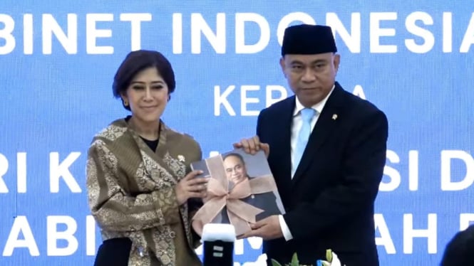 Sertijab Budi Arie ke Meutya Hafid jadi Menteri Komunikasi dan Digital