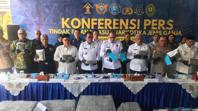 Bea Cukai Teluk Bayur dan BNNP Sumatera Barat gagalkan upaya peredaran narkotika