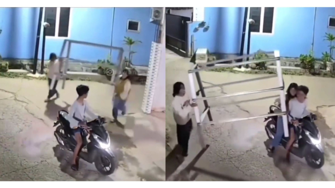 Viral Tiga Remaja di Depok Maling Rak Jemuran Baju, Caranya Kocak Banget!