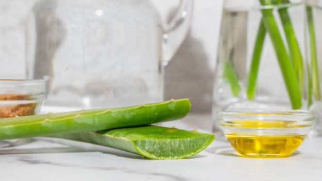 Aloe Vera und Olivenöl