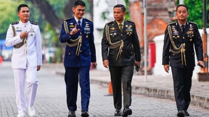 Empat ajudan Presiden Prabowo dari TNI dan Polri