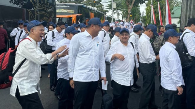 Una delegación de ministros y viceministros llegó a la Academia Militar de Magelang.