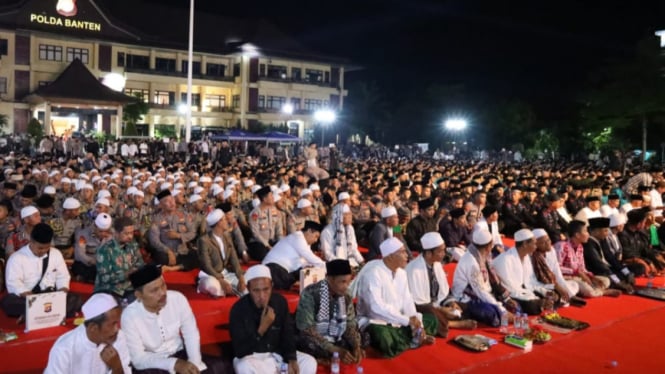 Peringatan Hari Santri di Polda Banten.