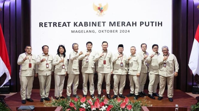 Rapat Koordinasi Kementerian Infrastruktur dan Pembangunan Kewilayahan di Akmil (ist instagram @agusyudhoyono)